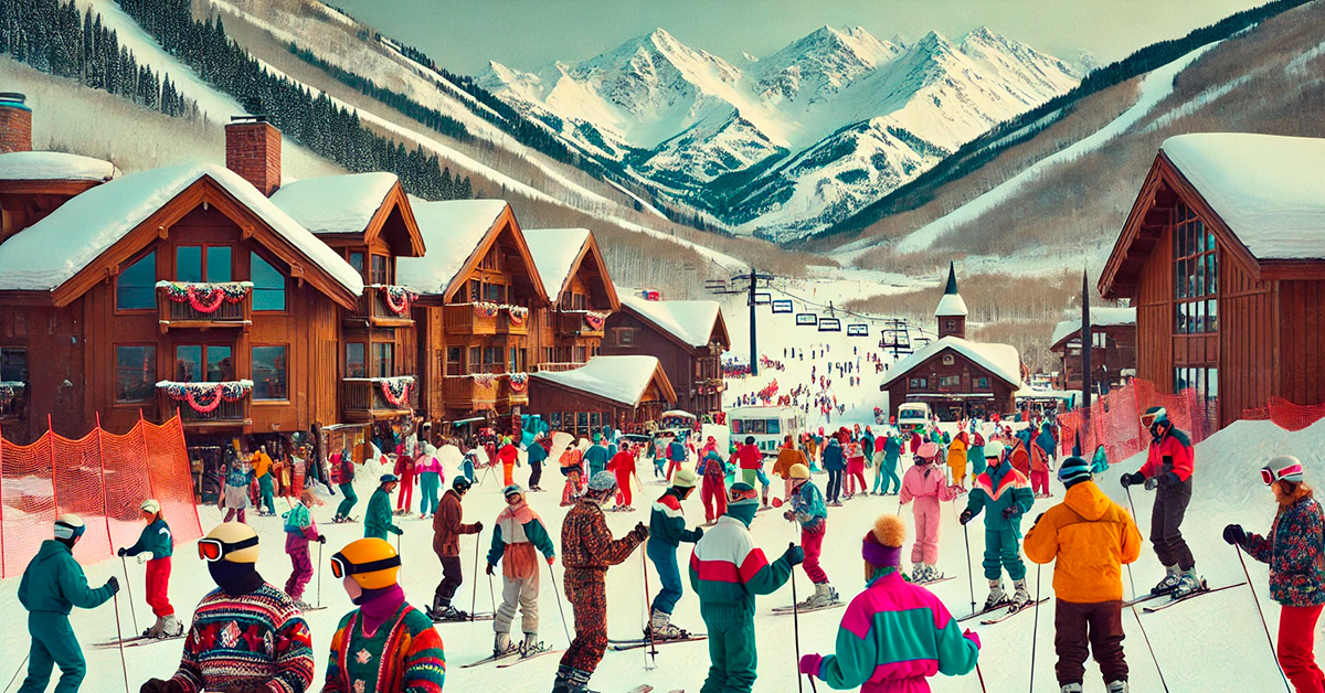 AI-generated Ski resort in Colorado